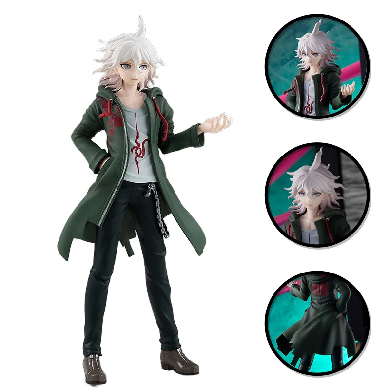 20CM Danganronpa Nagito Komaeda PVC Action Figure Anime Figure Model Toys Figure Collection Doll Gift Trigger Happy Havoc Toy