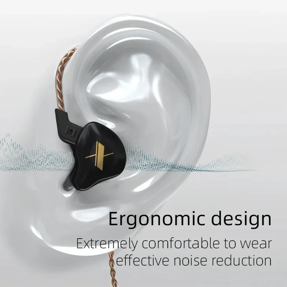 KZ-EDX басовые наушники-вкладыши HIFI музыкальные стерео наушники с активным