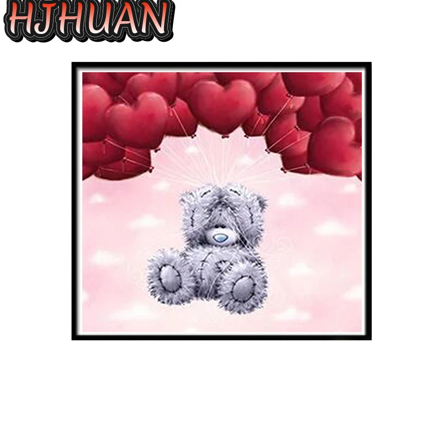 

New 3d crystal Round diamond painting Teddy Bear Animal Diamond cross stitch diamond painting embroidery Home Decor mosaic gift
