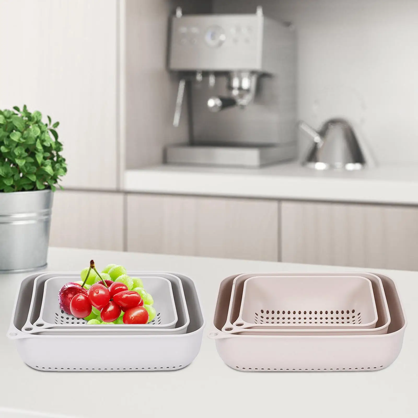 3 шт. Многофункциональная Корзина Для Мытья фруктов и овощей