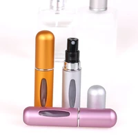 1pc top quality 5ml perfume bottle mini metal sprayer refillable aluminum perfume atomizer travel size