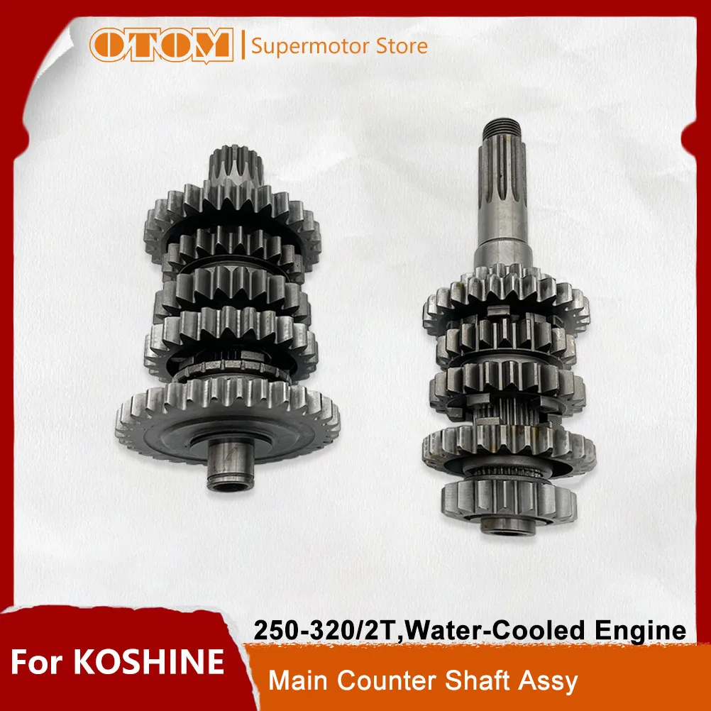 

Главный вал мотоцикла OTOM, погрузочный вал в сборе, вал коробки передач, трансмиссия для KOSHINE 250 300 320 2T, часть двигателя с водяным охлаждением