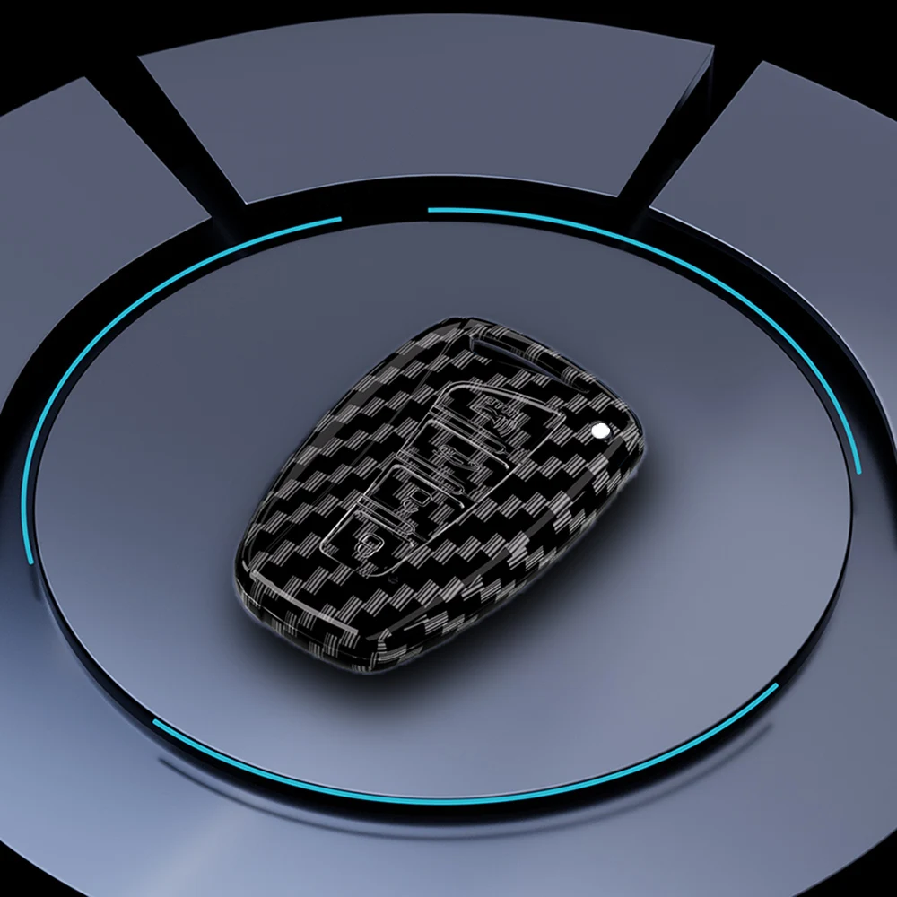 Чехол для автомобильного ключа из углеродного волокна Hyundai Grand Santa Fe 3 DM Ix45 Ix35 Genesis DH