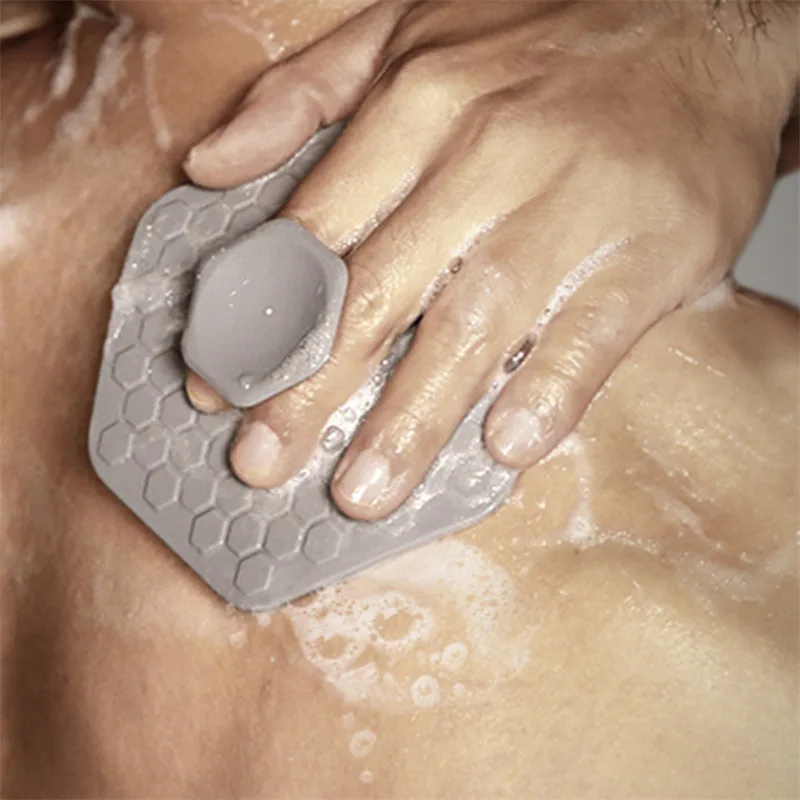 

Silicone Massage Bath Brush Durable Shower Exfoliate Bubble Bath Pad Easy To Use Massager Skin Cleaner Bathroom Accessories