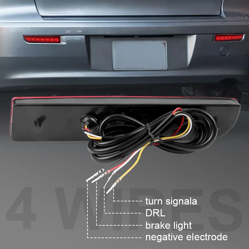 Лампа для заднего бампера 3 в 1 светодиодная лампа тормоза указателя поворота