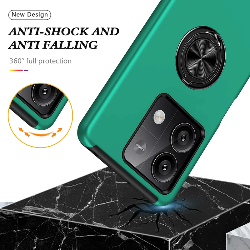 Для Poco X6 5G чехол Armor Magnetic Ring Stand Funda для Xiaomi PocoX6 Poko Little Pocco X 6 6X защитный