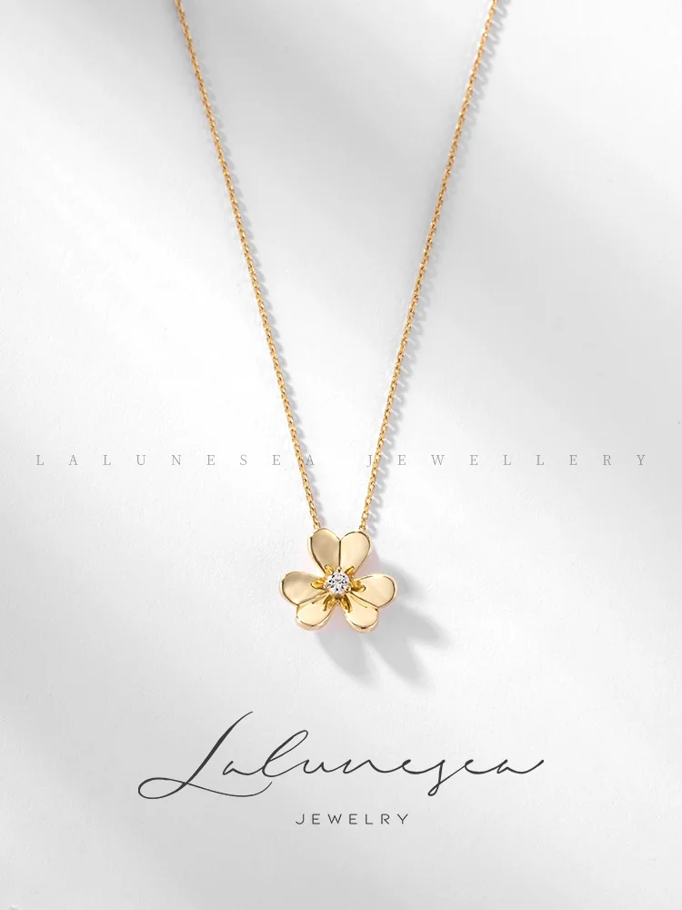 

Женское ожерелье из серебра 925 пробы с покрытием из 18-каратного золота