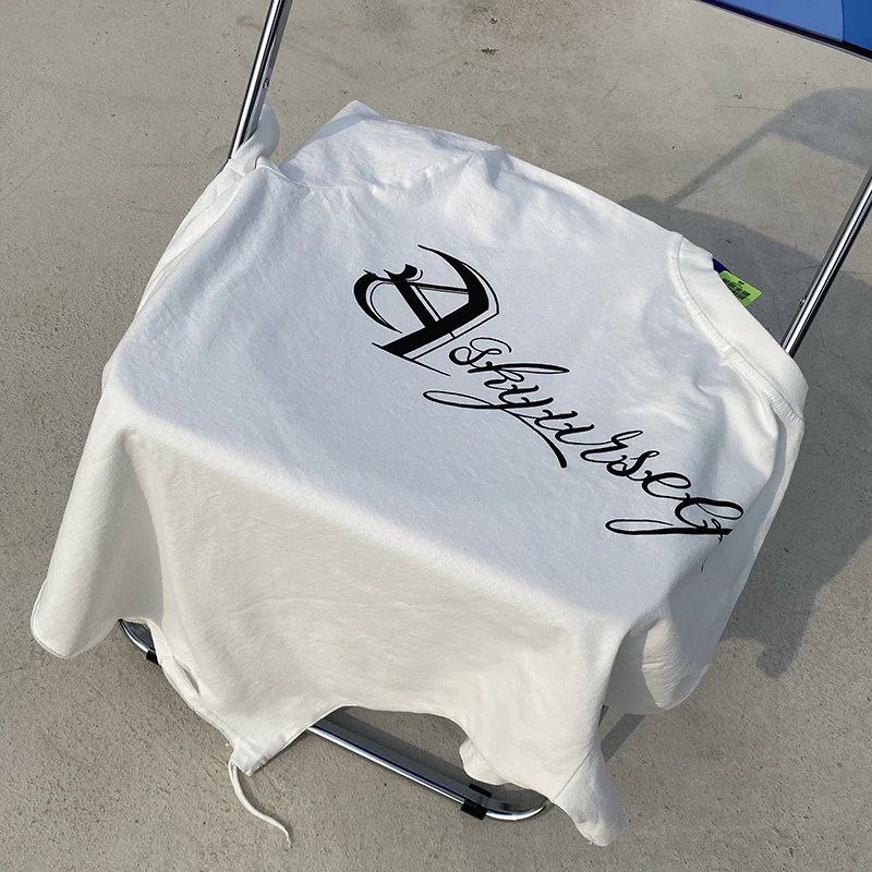 Футболка ASKYURSELF с надписью Do Old для мужчин и женщин рубашка круглым вырезом ручной