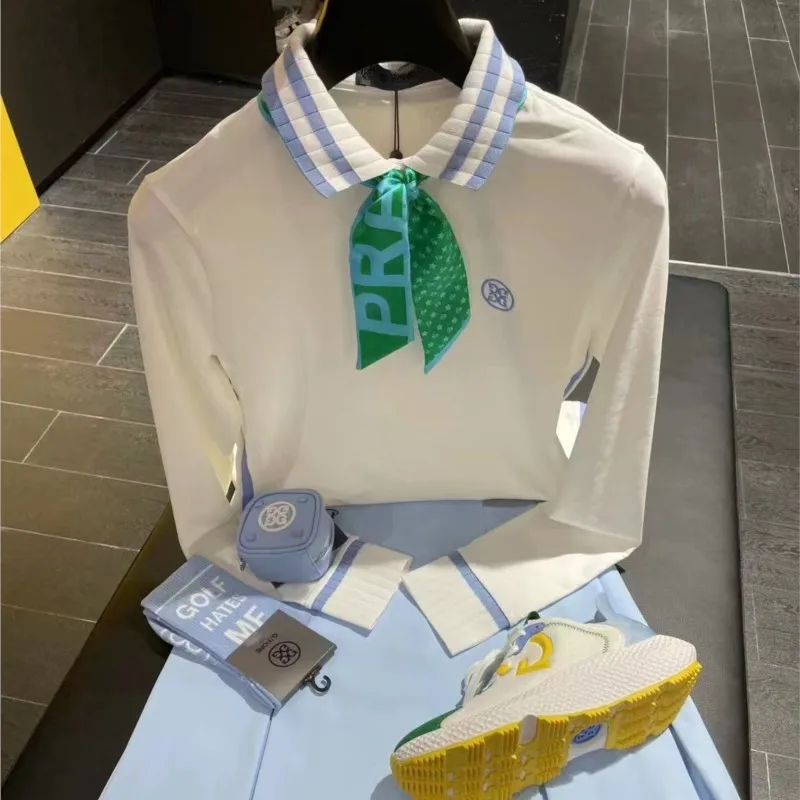 Women's Golf Polo Shirts Long Sleeve T-Shirt Quick DryTennis Exercise