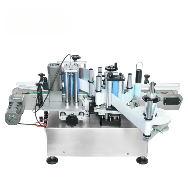 ZS-TB500 Наклейка Vloeibare Zeep Automatische Water Flesannuing Machines 2-сторонний кодер