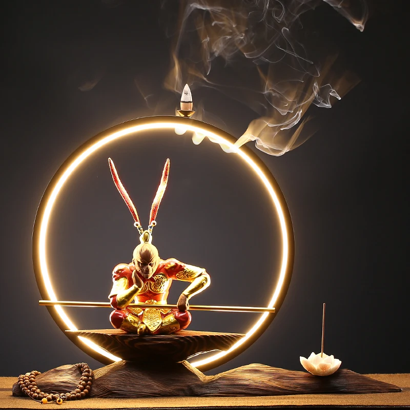 

Chinese Incense Burner Waterfall Base Fashionable Ceramic Aroma Lamp Incense Burner Zen Garden Porte Encens Ofiice Decoration