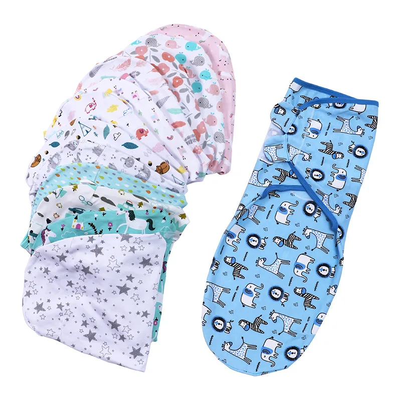 Baby Swaddling Wrap Sleeping Bag Infant Envelope Anti-kick Cocooning Soft Cotton Sleepsack For Baby 0-12 Months Spring Summer