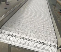 customized opb flat mesh belt pitch 50 8mm food grade conveyor chain plate
