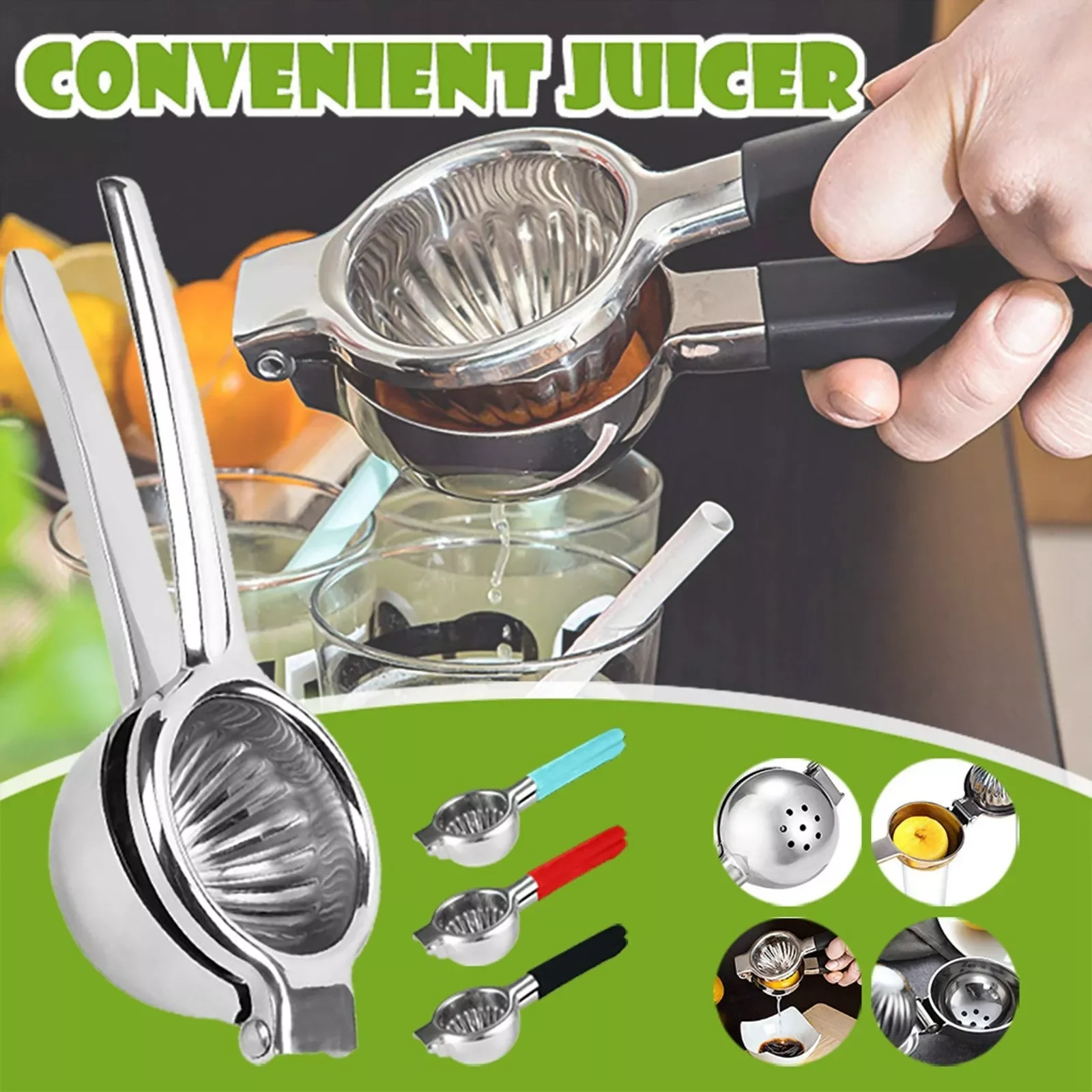 

Lemon Squeezer Fruit Juicer Manual Citrus Take Out Lemon Squeezer Orange Juicers Stainless Steel Kitchen Tool Press Hand Juic