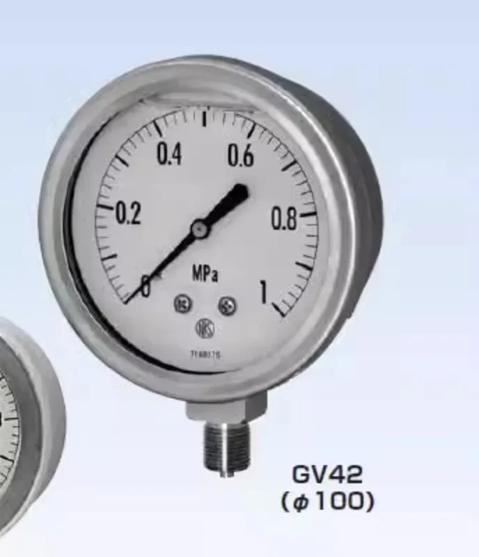 Цельнометаллический манометр NKS NAGANO KEIKI GV50-223/253/273 был i-мепортирован.