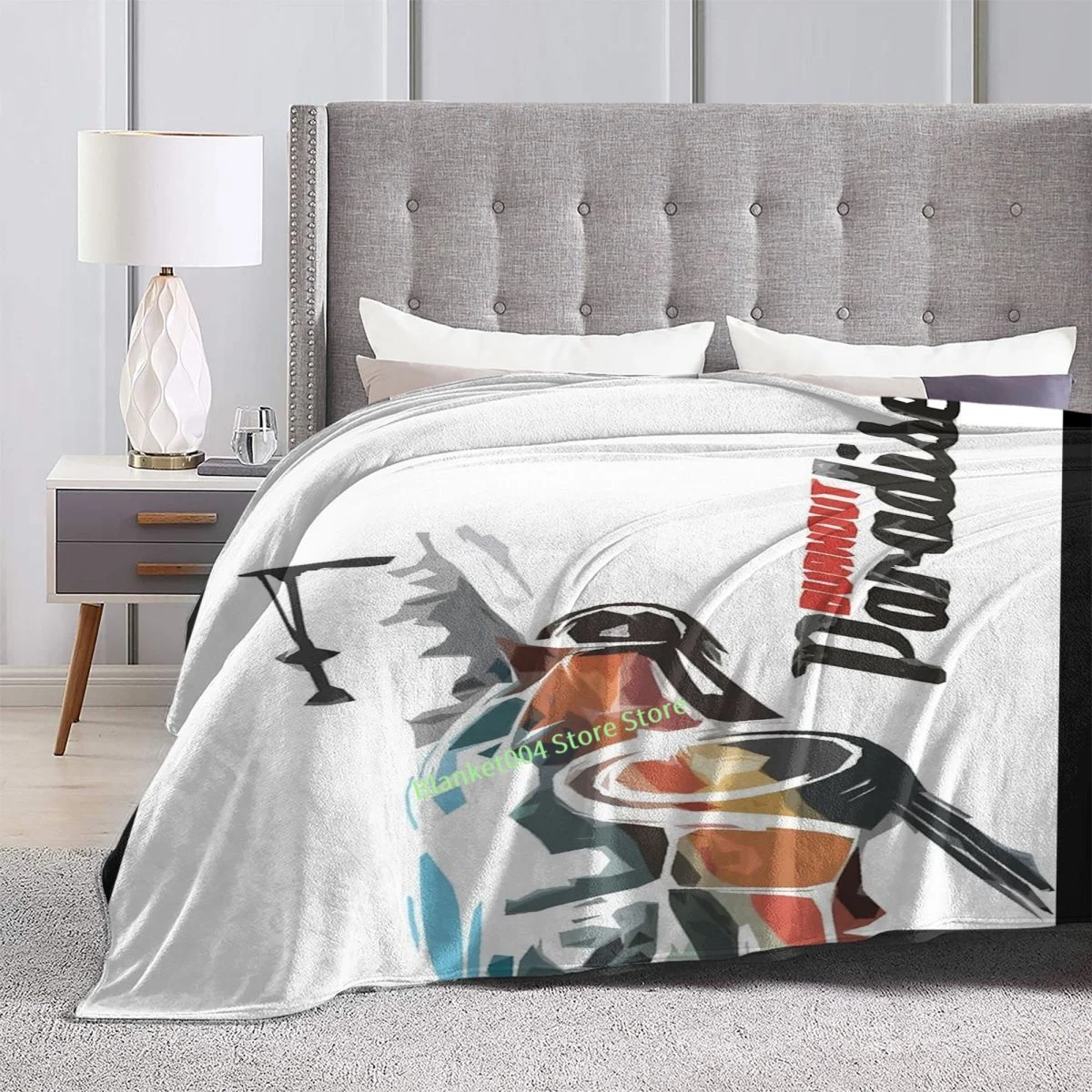 Диванное одеяло с 3D рисунком декоративное Рай для детей и взрослых