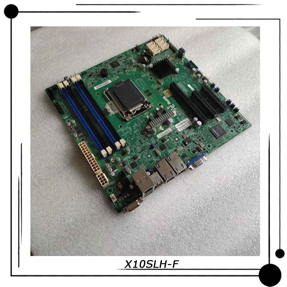 

X10SLH-F For Supermicro Server microATX Motherboard LGA 1150 C226 Support E3-1200 v3/v4 DDR3 PCI-E 3.0 6 SATA3.0 Perfect Tested