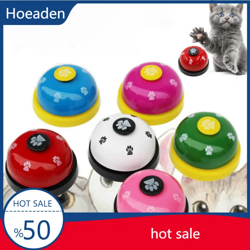 

Pet Toys Bell for Dogs Cat Training Interactive Toy Called Dinner Small Bells Footprint Ring Trainer Feeding Reminder For Teddy