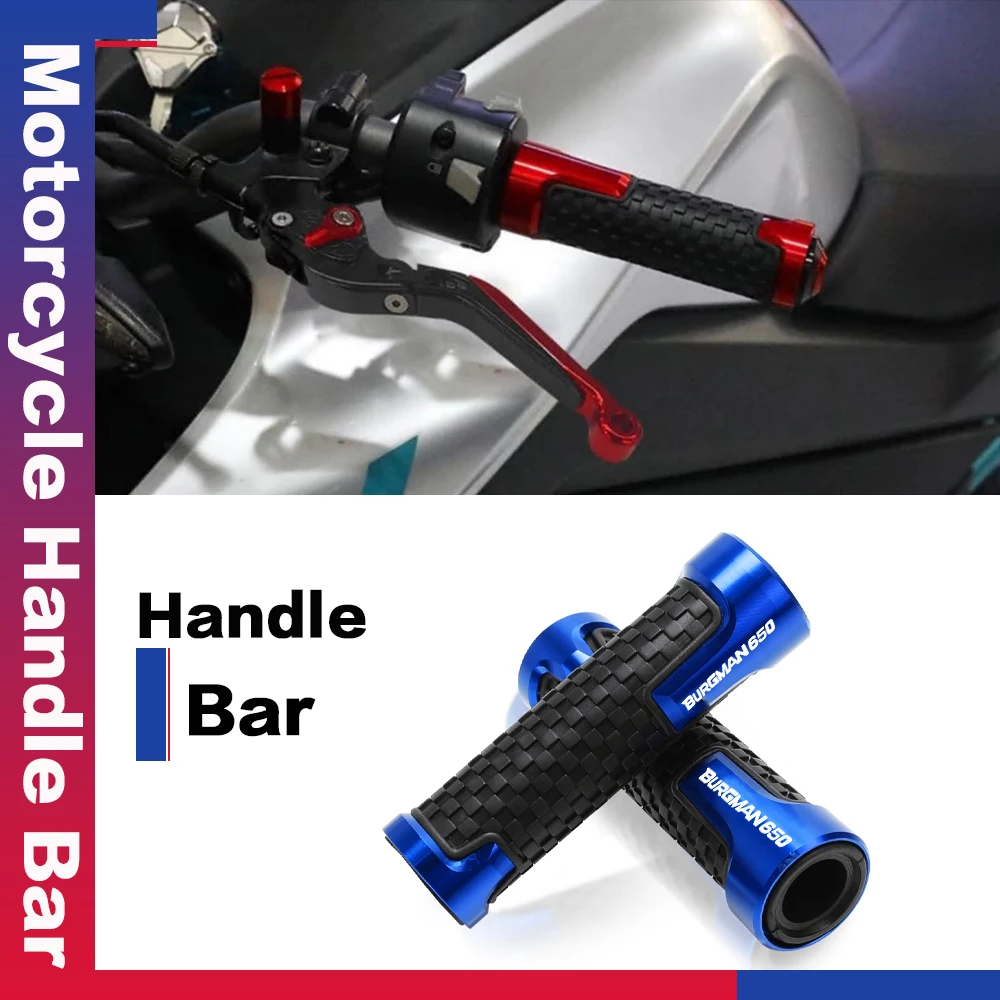 

Universal Moto Parts 7/8"22mm Anti-Slip Handle Bar Handlebar Grips For Suzuki BURGMAN650 BURGMAN 650 2003 2004 2007 2008-2018