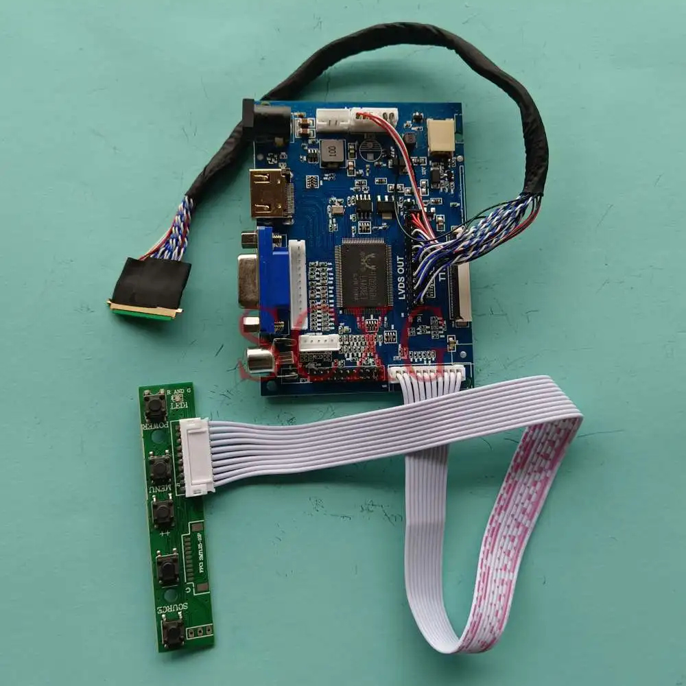 

Плата драйвера контроллера ЖК-экрана для CLAA173UA01A 1600*900 2AV + VGA + HDMI-совместимый Комплект «сделай сам» для ноутбука LVDS 40 контактов 17,3"
