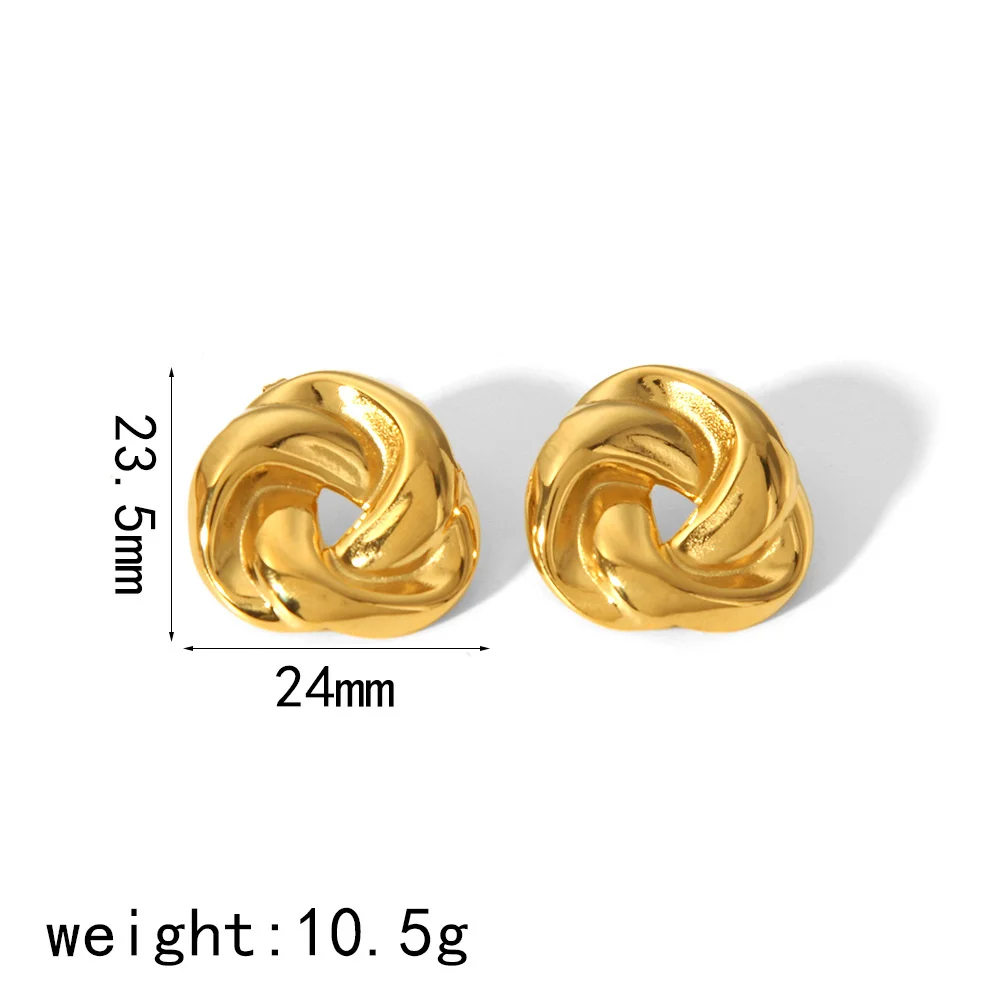 Женские серьги-гвоздики из нержавеющей стали 1 пара