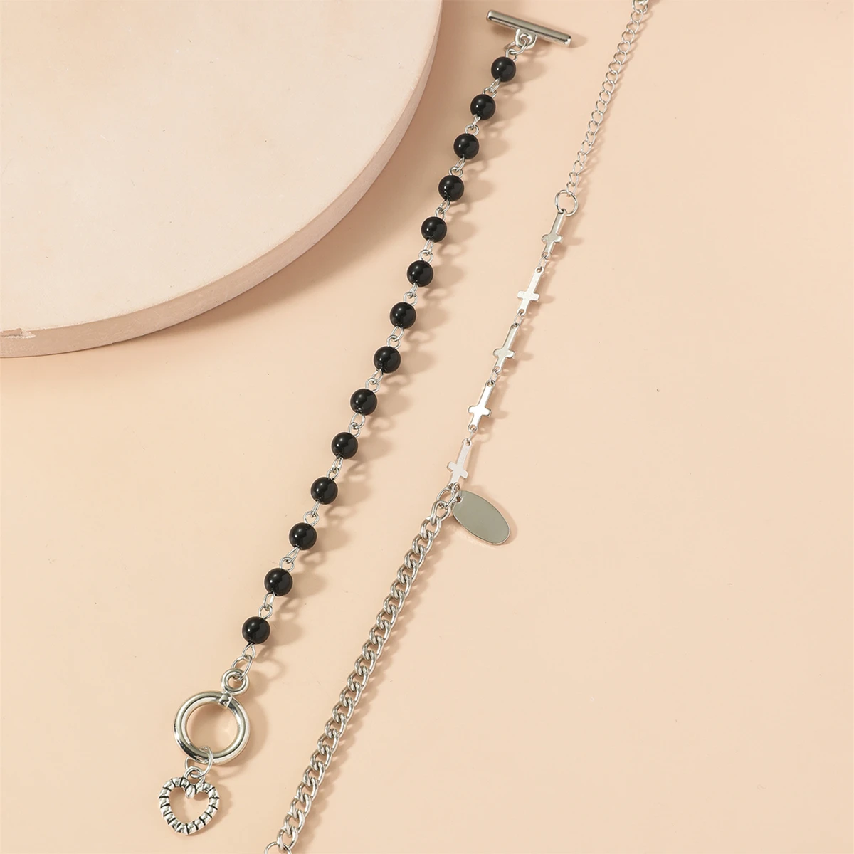 

Double-layer Bracelet Bracelets for Women Black Bead Bracelet Fashion Jewelry pulseras mujer pulseras brazalete mujer