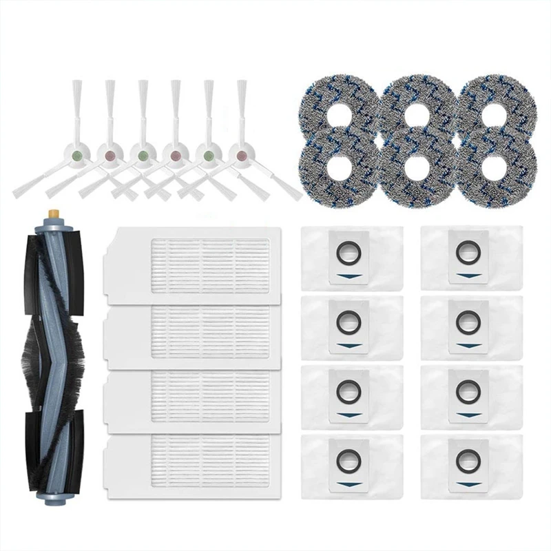 

For Ecovacs X1 T10 Turbo Omni Main Brush Hepa Filter Mop Cloth Dustbin Box Dust Bag Part Replacement Parts Accessory