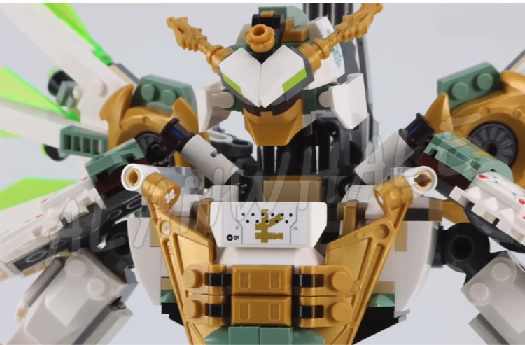 912 шт. Shinobi Lloyd's Titan Mech Samurai высокопозиционный робот съемный флаер 11331