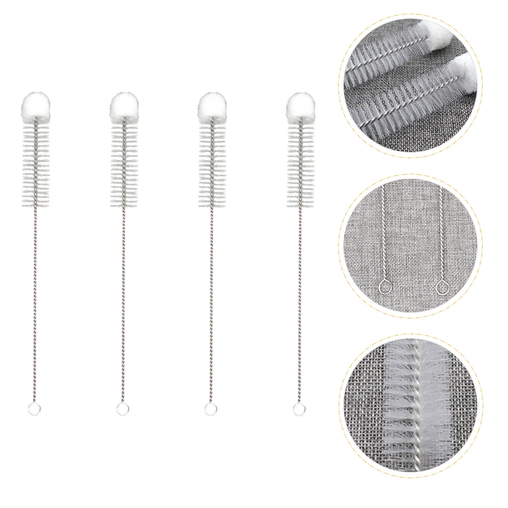 

4pcs Cotton Balls Cleaning Brushes for Bottles Flasks Cylinders Jars Vases Cups