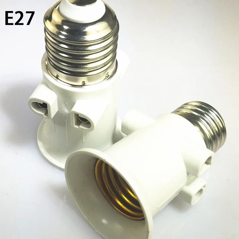 

Адаптер для лампы E27, патрон для цоколя лампы с европейской штепсельной вилкой Стандарта E27, патрон E27