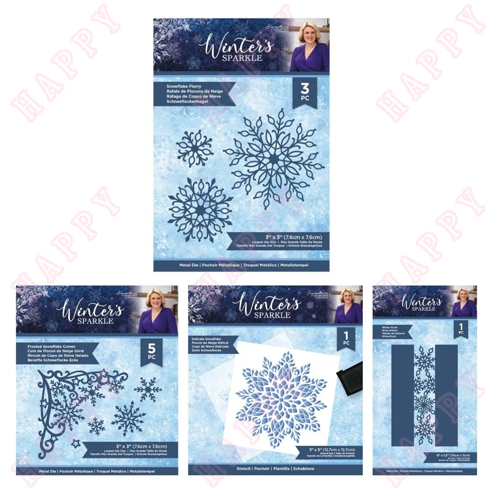 

Metal Cutting Dies Stencil Various Snowflake Patterns DIY Scrapbooking Paper Diary Decoration Manual Handmade For 2022 Embossing
