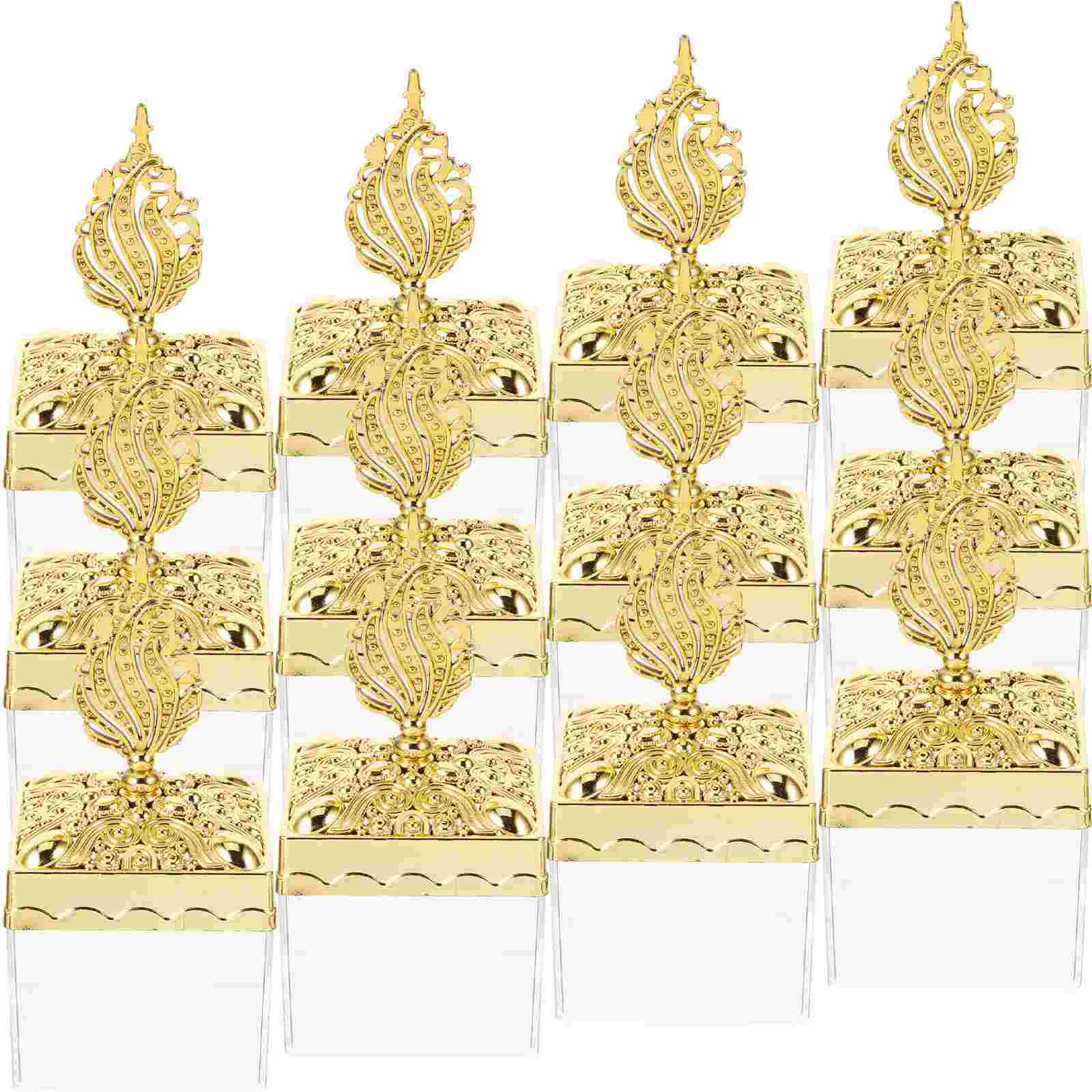 

12pcs Candy Boxes Chocolate Plastic Boxes Wedding Candy Boxes Anniversary Favors Boxes