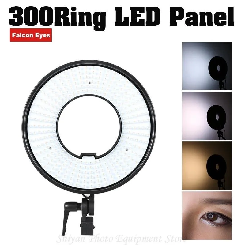 

Falcon Eyes DVR-300DVC Bi-color LED Video Selfie Ring Lighting Fotografia Lamp For Makeup/Live/Youtube Light Shadow Less