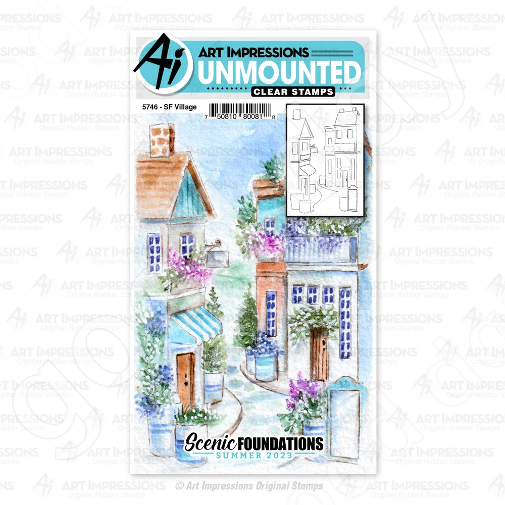 

2023 New Arrival Village Clear Stamps Scrapbook Diary Decoration Embossing Template DIY Greeting Card Handmade Hot Sale