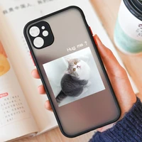 cute sleeping cats paired pattern phone case for iphone 13 12 11 pro max se3 2022 xr xs protect girls ladies cover fundas para