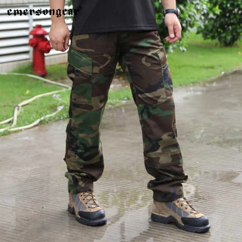 Фото Emersongear Тактические Брюки БДСУ Боевые Тренировочные Мужские Брюки-карго Страйкбол Охота Спорт На Открытом Воздухе Туризм Велоспорт Полиэстер Хлопок №1
