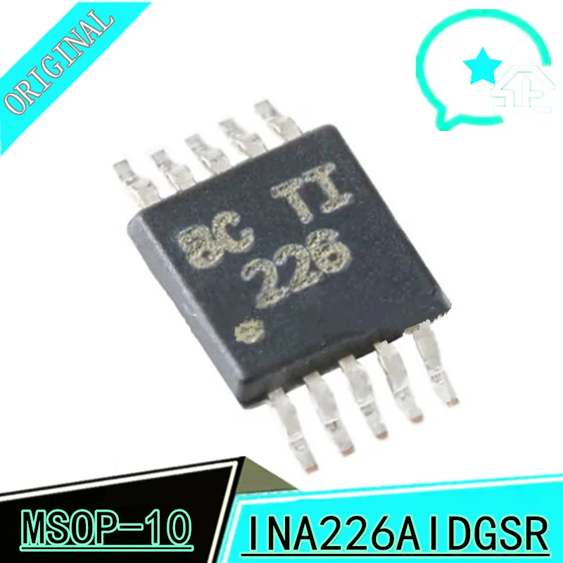 

Original INA226AIDGSR INA226AIDGST INA226 Power supply chip MSOP-10 bidirectional current/power monitor chip