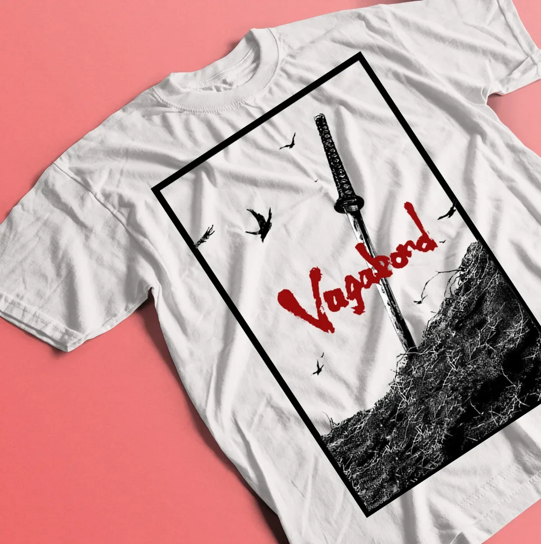 Футболка Vagabond Мусаси Миямото матачи хониден Аниме Манга рубашка все размеры