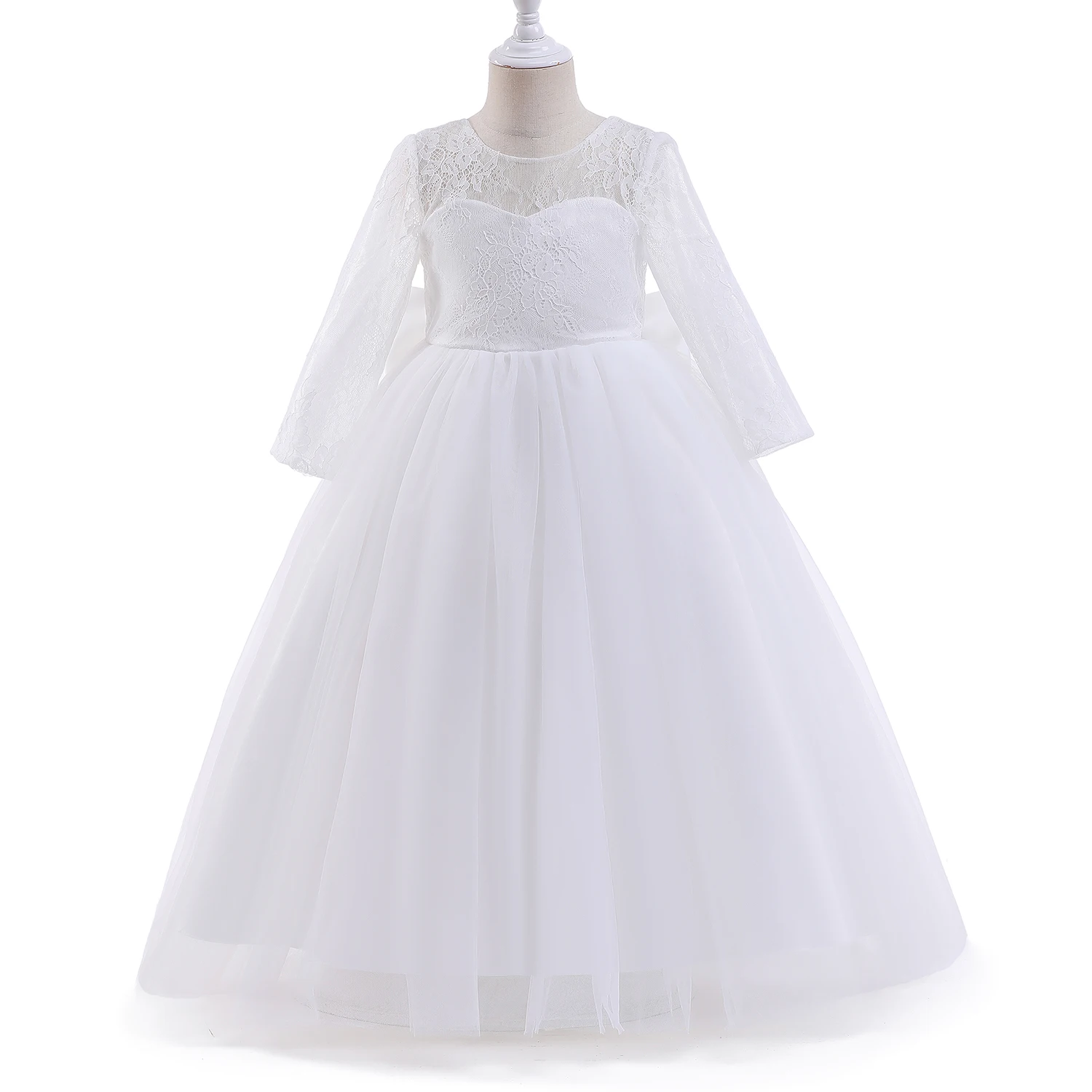 Элегантное Белое Платье для подружки невесты с цветочным принтом большой