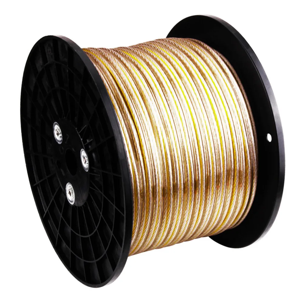 DIY громкий динамик Hi-Fi линия аудио кабель без содержания кислорода медь OFC