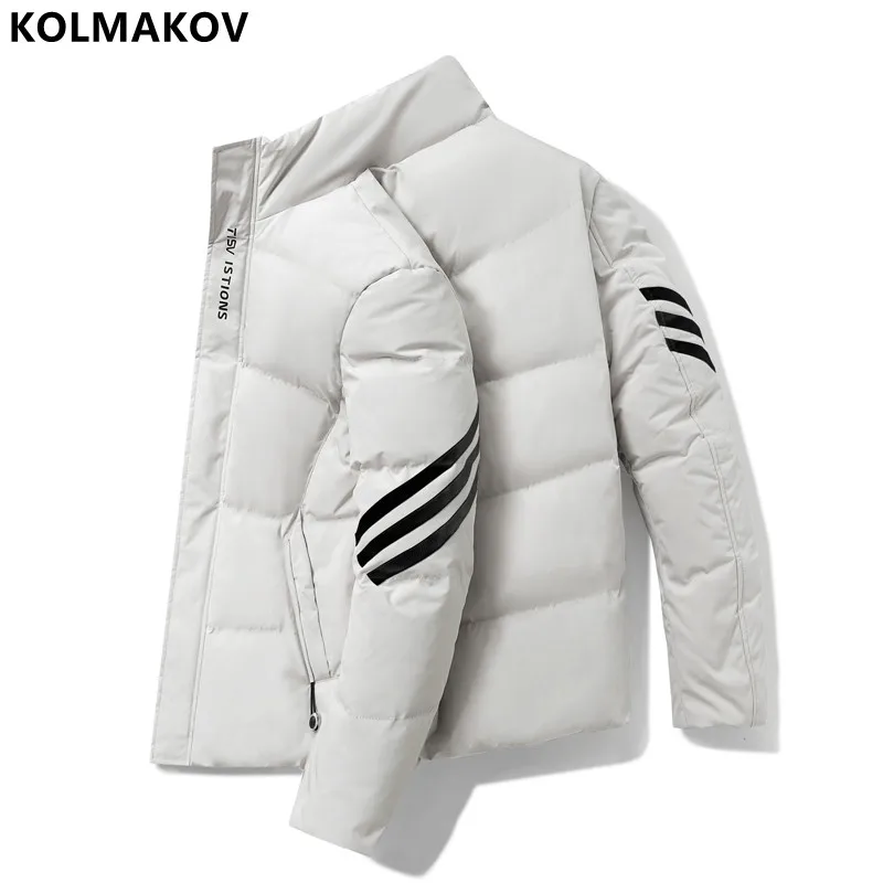 

2022 Autumn/winter New Men's Classic Fashion All-Match Cotton-Padded Jacket Thickened Warm Men's Casual Slim Size Jacket M-4XL