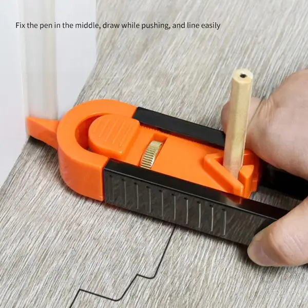 

Contour Ruler Profiling Rule with Lock Woodworking Measuring and Taking Shaper, Irregular Measuring Arc Ruler