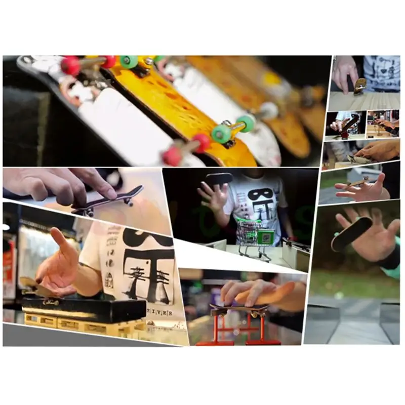 10 Pcs / 2Pcs Finger Board Tech Truck Mini Skateboards Alloy Stent Party Favors Gift images - 6