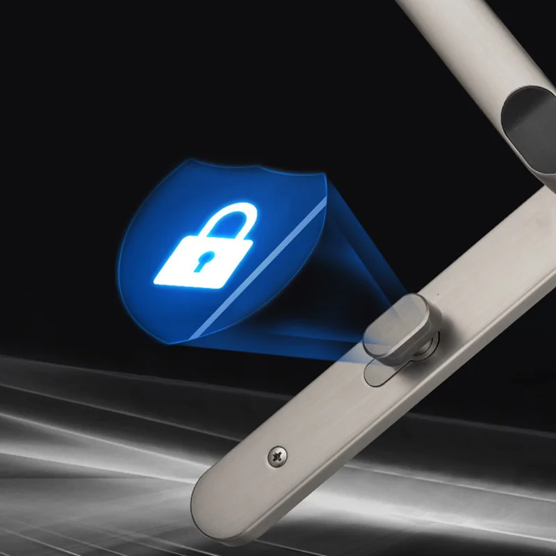 Home High quality Indoor simple intelligent password anti-theft key aluminum fingerprint door lock enlarge