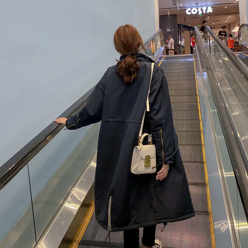 Plus Velvet Thick Lamb Wool Coat Women's 2022 Winter New Cotton Coat Mid-length Over-the-knee Loose Cotton Coat