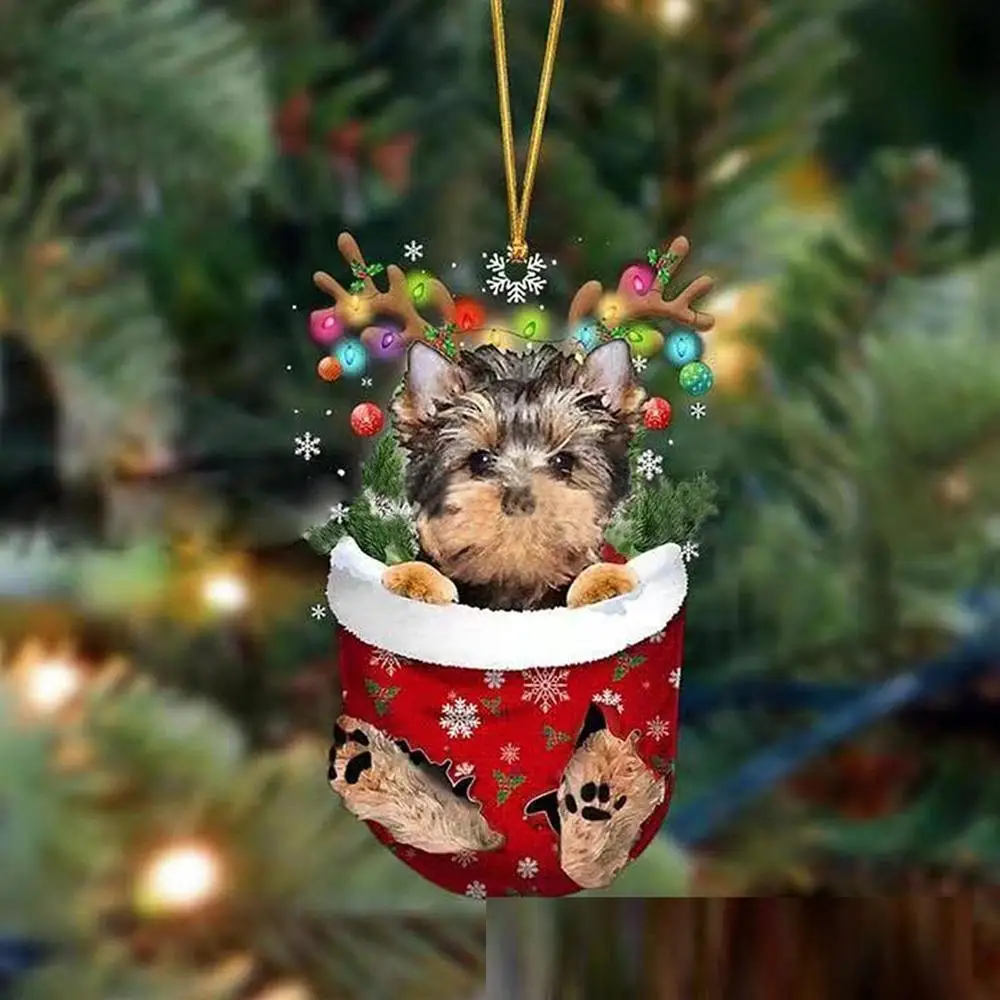 

Рождественское украшение Акрил Щенок