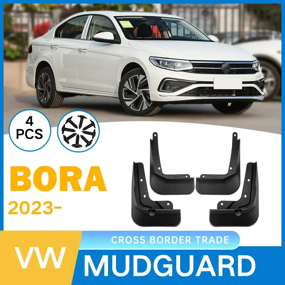

Автомобильные брызговики, брызговики против брызг для VW Volkswagen Bora 2023, передние и задние колеса, автомобильные аксессуары, 4 шт.