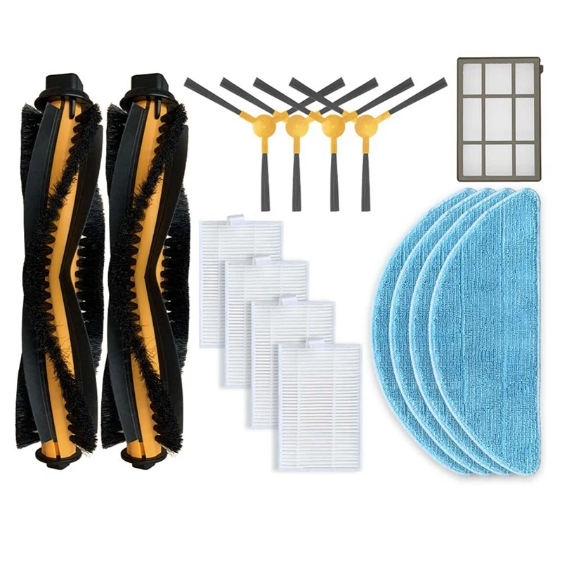 

For Aspirador Robot Qilive Q.5147 Main Roller Brush Side Brush HEPA Filter Mop Cloths Pre-Filter Vacuum Parts