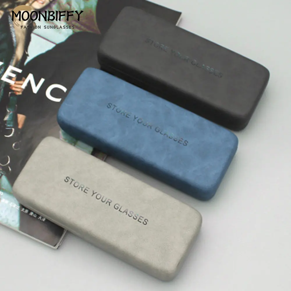 

Vintage Glasses Case Portable Luxury Myopia Reading Glasses Storage Pocket Sunglasses Box Square Storage Box Eyewear Accessories