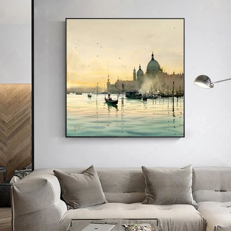 Традиционная картина большого размера печать на холсте настенное искусство для